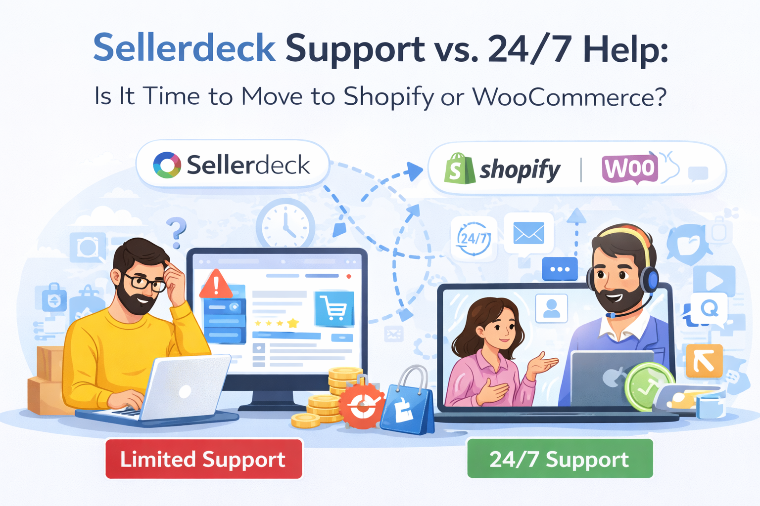 Sellerdeck Support Explained: Is It Time to Move to Shopify or WooCommerce?